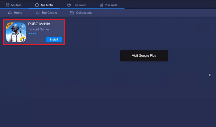 Click on Install to Download PUBG Mobile PC